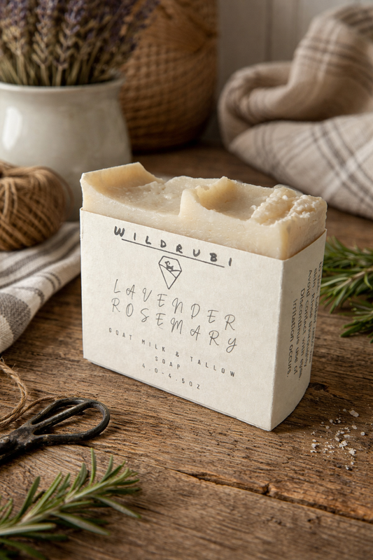 Lavender Rosemary Goat Milk and Tallow Soap